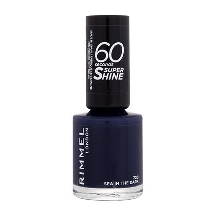 Rimmel London 60 Seconds Super Shine rychleschnoucí lak na nehty 8 ml odstín fialová