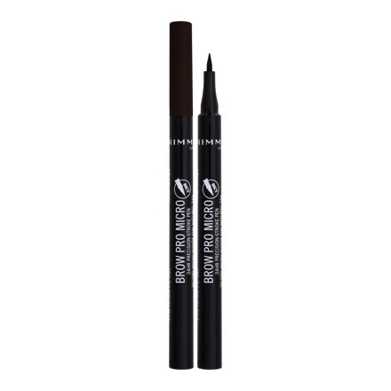Rimmel London Brow Pro Micro 24HR Precision-Stroke Pen dámská pero na obočí 1 ml odstín hnědá
