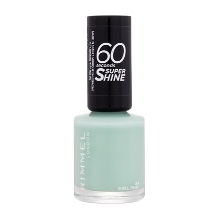 Rimmel London 60 Seconds Super Shine rychleschnoucí lak na nehty 8 ml odstín modrá