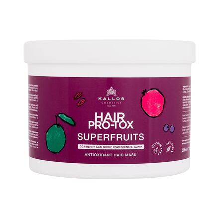 Kallos Cosmetics Hair Pro-Tox Superfruits Antioxidant Hair Mask dámská posilující maska na vlasy 500 ml pro ženy