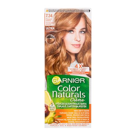 Garnier Color Naturals Créme dámská permanentní zářivá barva na vlasy 40 ml odstín hnědá pro ženy poškozená krabička