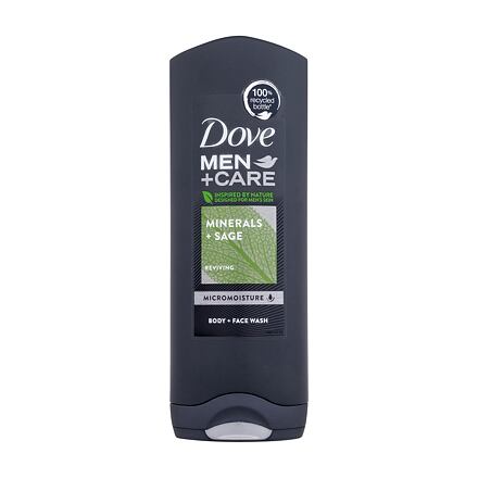Dove Men + Care Minerals + Sage pánský sprchový gel na obličej a tělo 2v1 250 ml pro muže