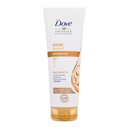 Dove Advanced Hair Series Shine Revived dámský šampon pro zvýšení lesku suchých vlasů 250 ml pro ženy