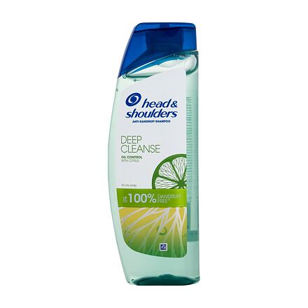 Head & Shoulders Deep Cleanse Oil Control Anti-Dandruff Shampoo unisex hloubkově čisticí šampon na mastné vlasy a proti lupům 300 ml unisex