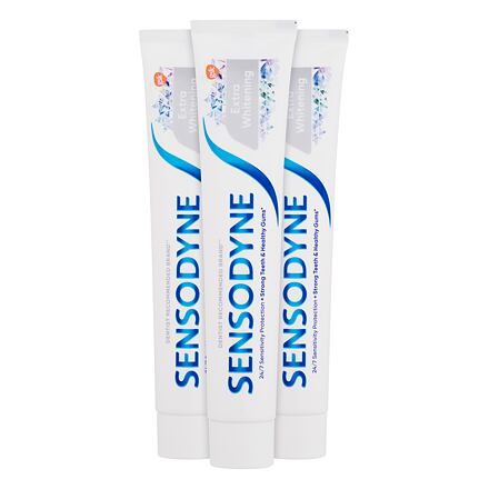 Sensodyne Extra Whitening Trio bělicí zubní pasta 3x75 ml