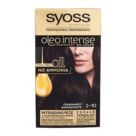 Syoss Oleo Intense Permanent Oil Color dámská permanentní olejová barva na vlasy bez amoniaku 50 ml odstín hnědá pro ženy poškozená krabička