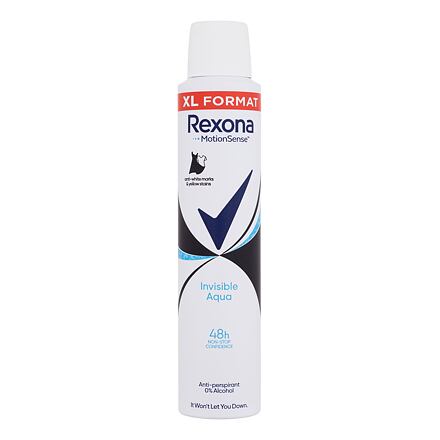 Rexona MotionSense Invisible Aqua dámský antiperspirant deodorant ve spreji 200 ml pro ženy