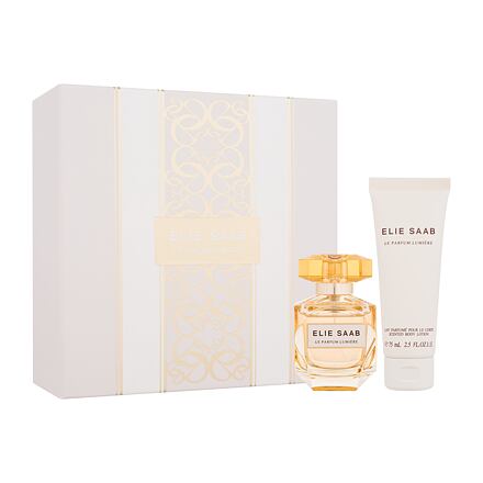 Elie Saab Le Parfum Lumière dámská dárková sada parfémovaná voda 50 ml + tělové mléko 75 ml pro ženy