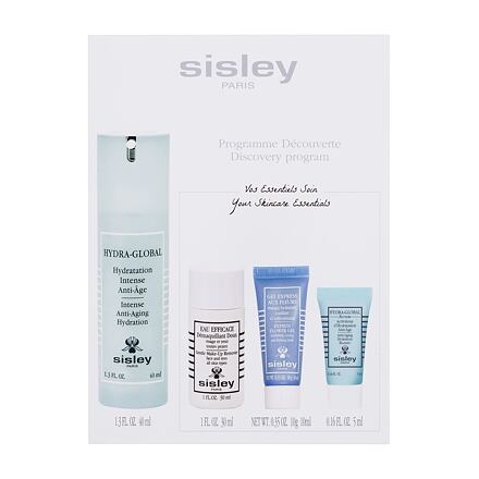 Sisley Hydra-Global Discovery Program dámský dárková sada pleťový krém Hydra-Global Intense Anti-Aging Hydration 40 ml + odličovač tváře Eau Efficace Gentle Make-Up Remover 30 ml + pleťová maska Express Flower Gel 10 ml + pleťové sérum Hydra-Global Serum 