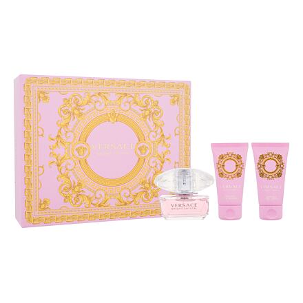 Versace Bright Crystal dámská dárková sada toaletní voda 50ml + tělové mléko 50 ml + sprchový gel 50 ml pro ženy