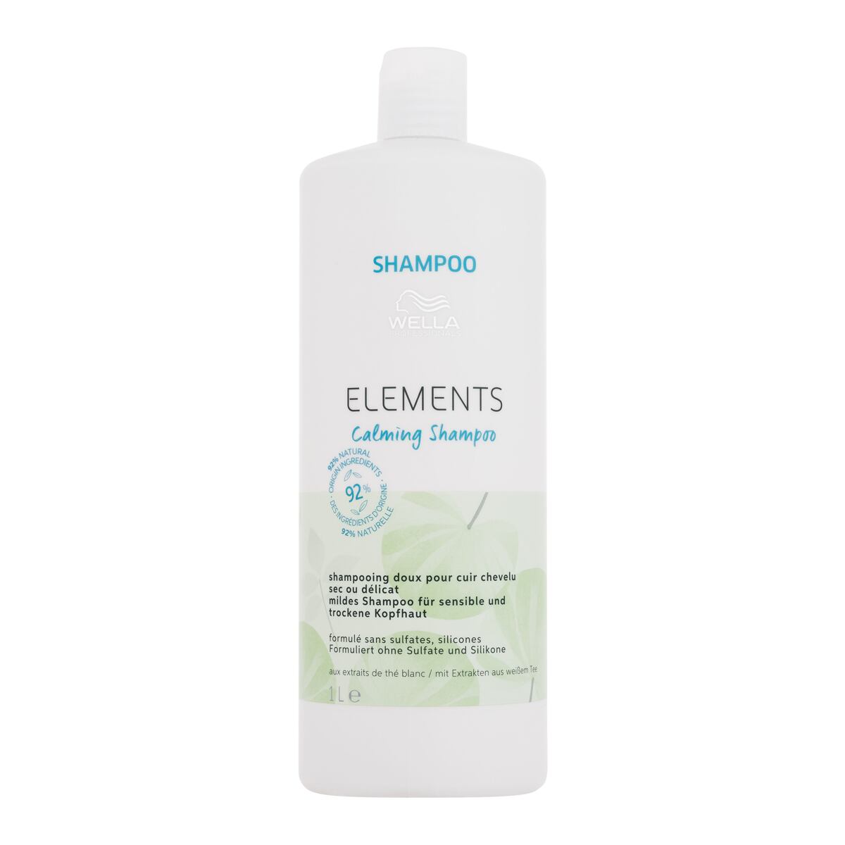 Wella Professionals Elements Calming Shampoo dámský zklidňující šampon pro suchou a citlivou pokožku hlavy 1000 ml pro ženy