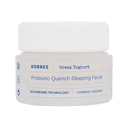 Korres Greek Yoghurt Probiotic Quench Sleeping Facial dámský hydratační a vyživující noční pleťový krém 40 ml pro ženy