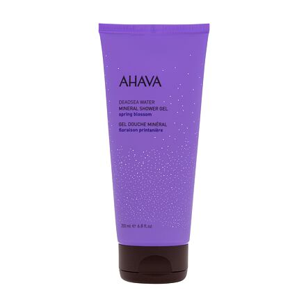 AHAVA Deadsea Water Mineral Shower Gel Spring Blossom dámský osvěžující a hydratační sprchový gel 200 ml pro ženy poškozená krabička