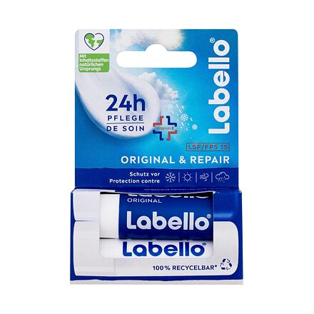 Labello Original + Repair 24h Moisture Lip Balm unisex dvojbalení pečujících balzámů na rty 4.8 g