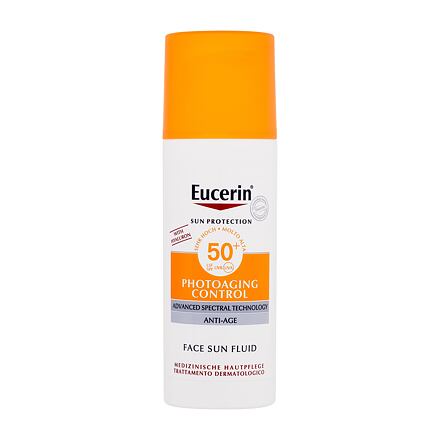 Eucerin Sun Protection Photoaging Control Face Sun Fluid SPF50+ dámský opalovací emulze na obličej proti vráskám 50 ml pro ženy