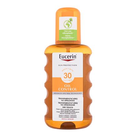 Eucerin Sun Oil Control Dry Touch Transparent Spray SPF30 unisex voděodolný transparentní sprej na opalování 200 ml