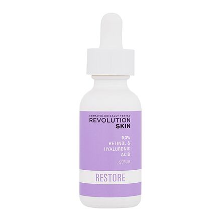 Revolution Skincare Restore 0.3% Retinol & Hyaluronic Acid Serum dámské pleťové sérum proti vráskám 30 ml pro ženy