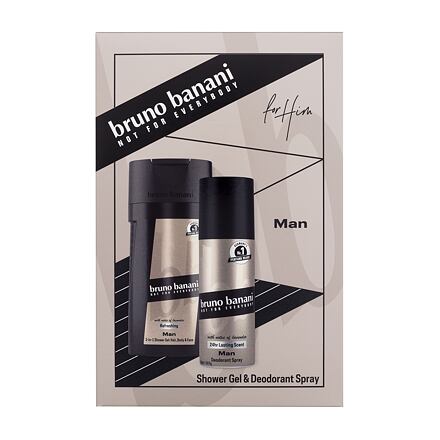 Bruno Banani Man With Notes Of Lavender pánský dárková sada deodorant 150 ml + sprchový gel 250 ml pro muže
