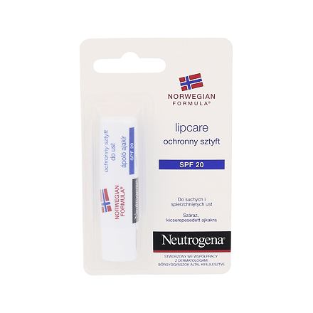 Neutrogena Norwegian Formula Lip Care SPF20 unisex balzám pro suché a popraskané rty 4.8 g