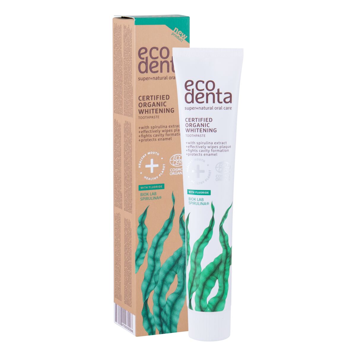 Ecodenta Organic Spirulina Whitening bělicí zubní pasta se spirulinou 75 ml