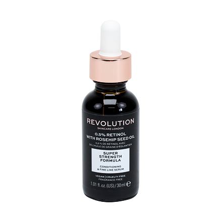 Revolution Skincare Skincare 0,5% Retinol with Rosehip Seed Oil dámské vyživující sérum s retinolem a šípkovým olejem 30 ml pro ženy