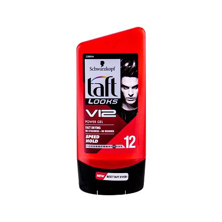 Schwarzkopf Taft V12 Power Gel pánský extra tužicí a rychle schnoucí gel na vlasy 150 ml pro muže