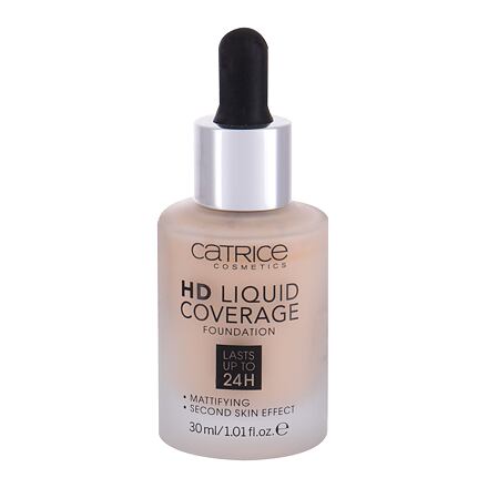 Catrice HD Liquid Coverage 24H dlouhotrvající tekutý make-up 30 ml odstín 002 porcelain beige