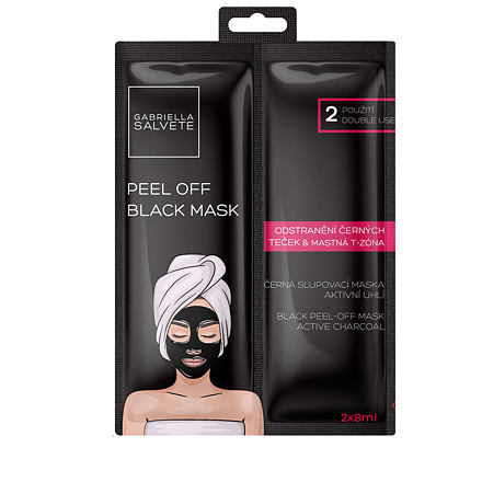 Gabriella Salvete Peel Off Black dámská čisticí slupovací pleťová maska 16 ml pro ženy