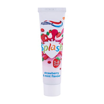 Aquafresh Splash Strawberry zubní pasta s příchutí jahod a máty 50 ml