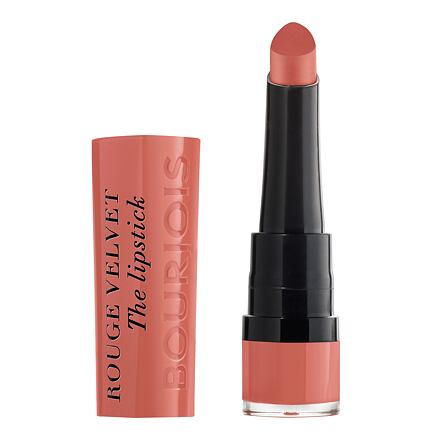 BOURJOIS Paris Rouge Velvet The Lipstick dámská matná rtěnka 2.4 g odstín hnědá