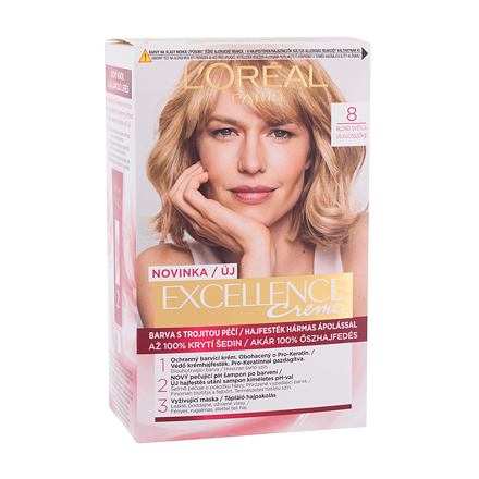 L'Oréal Paris Excellence Creme Triple Protection dámská barva na vlasy na blond vlasy 48 ml odstín blond pro ženy