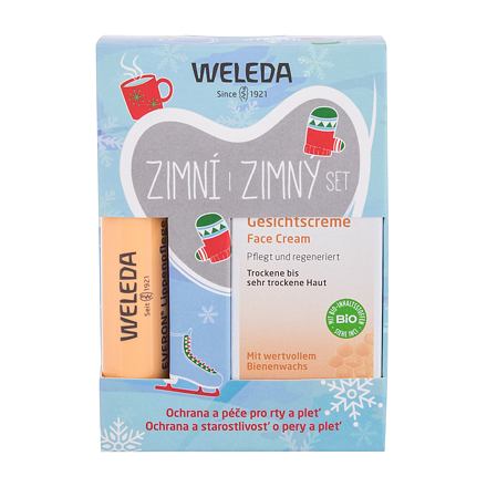 Weleda Coldcream dámský dárková sada krém Coldcream 30 ml + balzám na rty Everon Lip Balm 4,9 g pro ženy