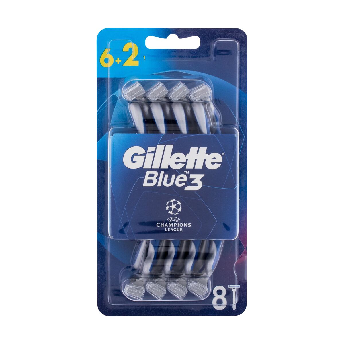 Gillette Blue3 Comfort Champions League pánský jednorázová holítka 8 ks 8 ks pro muže