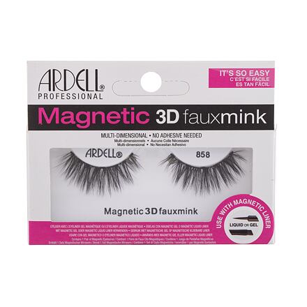 Ardell Magnetic 3D Faux Mink 858 dámské magnetické umělé řasy odstín black