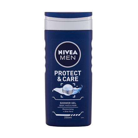 Nivea Men Protect & Care pánský sprchový gel na tělo, tvář a vlasy 250 ml pro muže