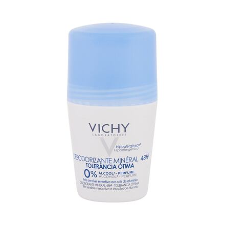 Vichy Deodorant Mineral Tolerance Optimale 48H dámský deodorant roll-on bez obsahu hliníku 50 ml pro ženy