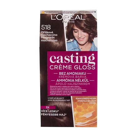 L'Oréal Paris Casting Creme Gloss dámská barva na vlasy na barvené vlasy 48 ml odstín hnědá pro ženy