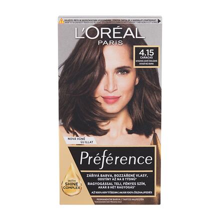 L'Oréal Paris Préférence dámská barva na vlasy 60 ml odstín hnědá pro ženy poškozená krabička
