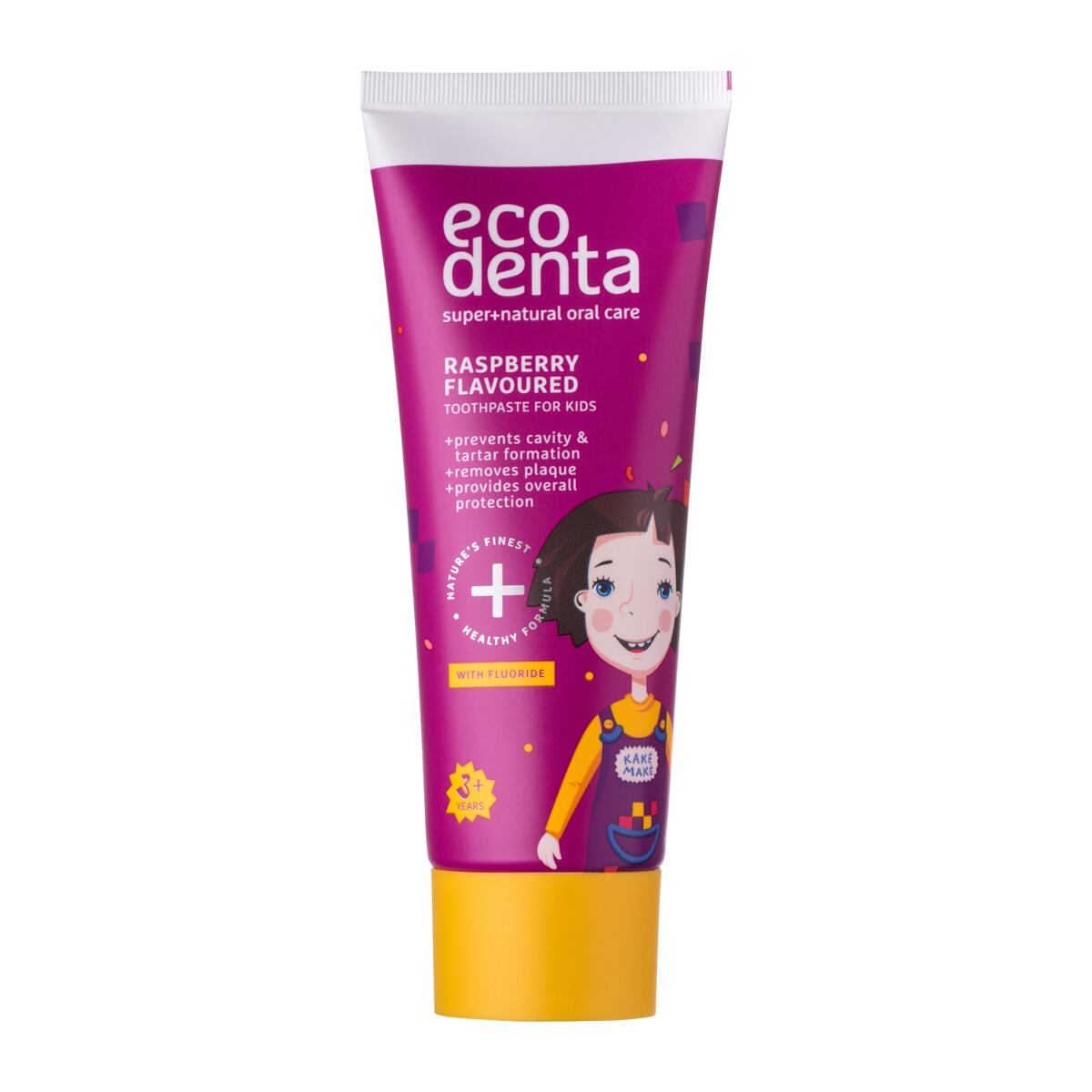 Ecodenta Super+Natural Oral Care Raspberry fluoridová zubní pasta s malinovou příchutí 75 ml