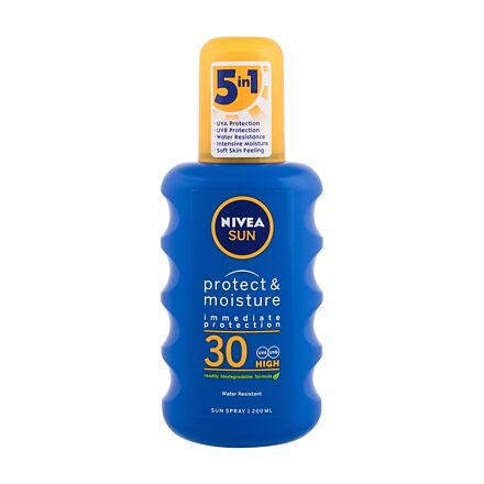 Nivea Sun Protect & Moisture SPF30 unisex hydratační sprej na opalování 200 ml