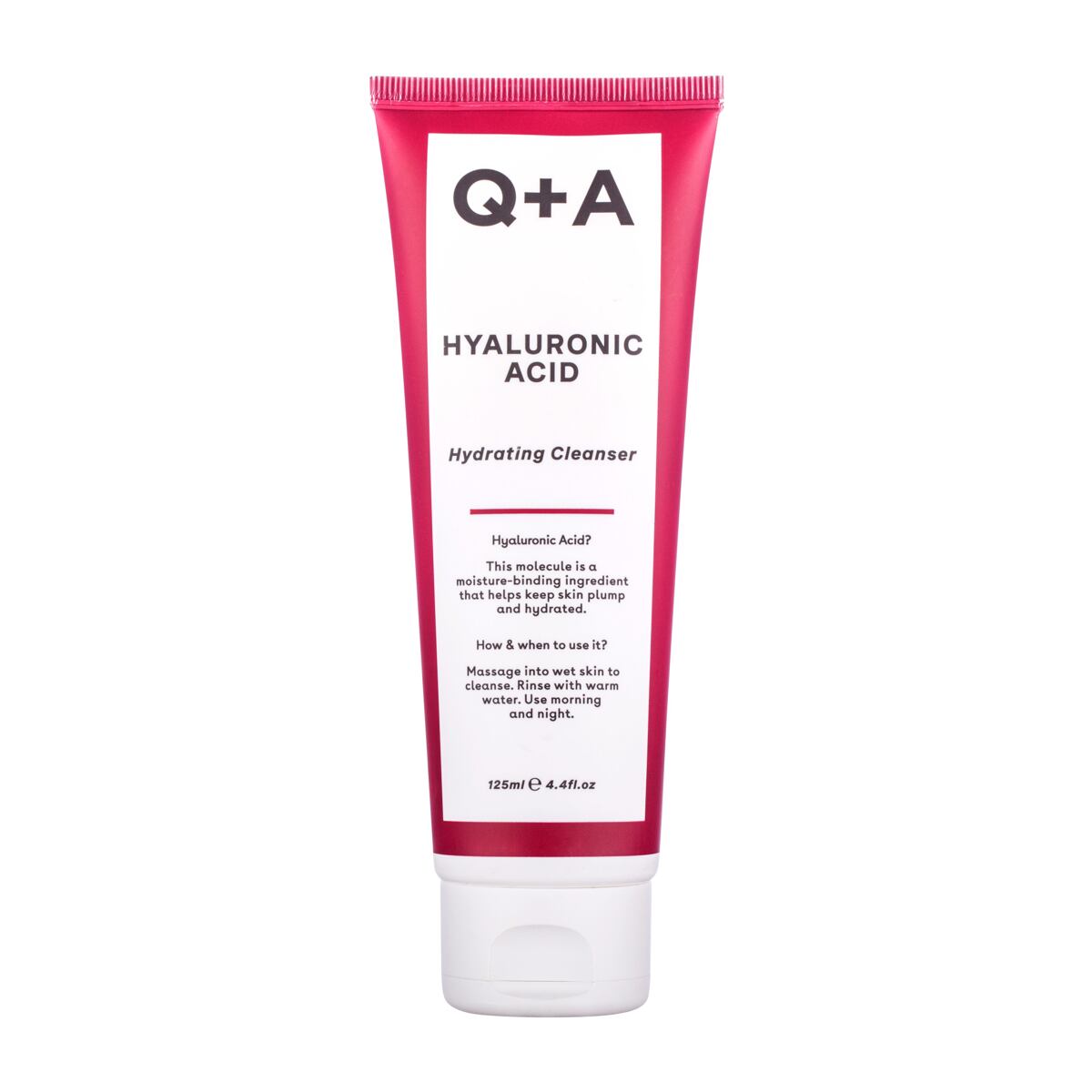 Q+A Hyaluronic Acid Hydrating Cleanser dámský hydratační čisticí gel 125 ml pro ženy