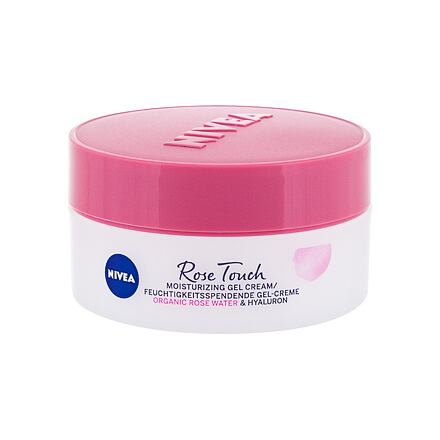 Nivea Rose Touch dámský hydratační denní pleťový gel-krém 50 ml pro ženy poškozená krabička