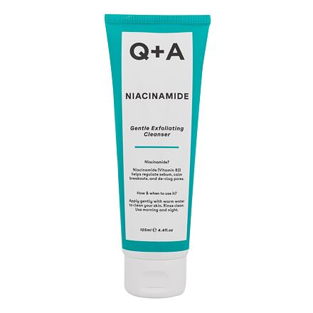 Q+A Niacinamide Gentle Exfoliating Cleanser dámský zklidňující a jemně exfoliační čisticí gel 125 ml pro ženy