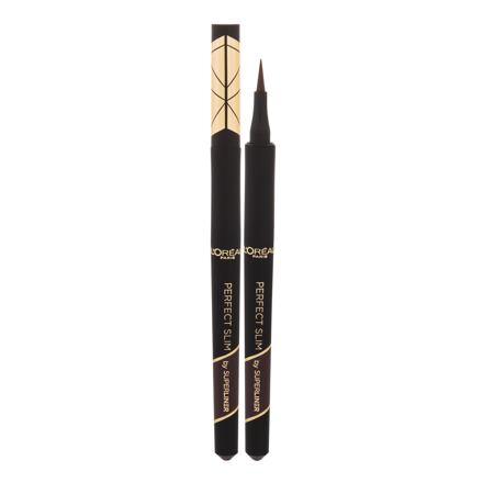 L'Oréal Paris Super Liner Perfect Slim Waterproof dámská voděodolná oční linka fix v tužce 0.28 g odstín hnědá