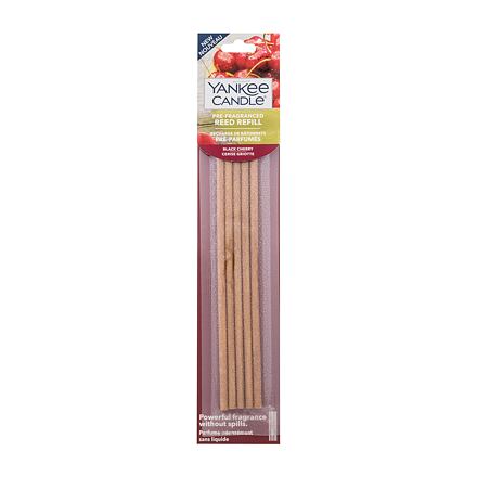 Yankee Candle Black Cherry Pre-Fragranced Reed Refill unisex náhradní vonné tyčinky do difuzéru 5 ks