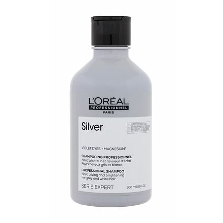 L'Oréal Professionnel Silver Professional Shampoo dámský šampon pro oživení bílých a šedivých vlasů 300 ml pro ženy