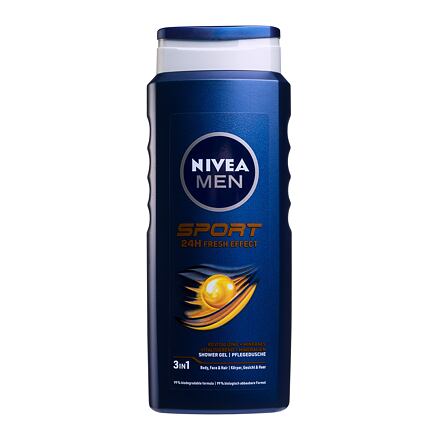 Nivea Men Sport pánský sprchový gel na tělo, obličej a vlasy 500 ml pro muže