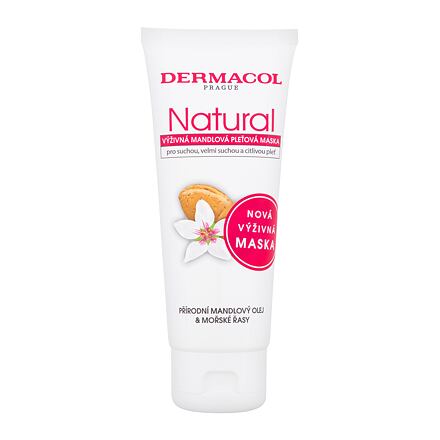 Dermacol Natural Almond Face Mask dámská výživná pleťová maska 100 ml pro ženy
