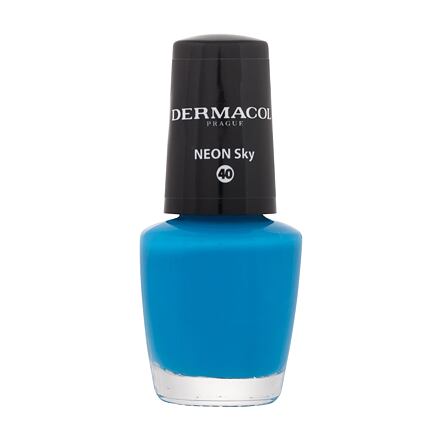Dermacol Neon neonový lak na nehty 5 ml odstín modrá