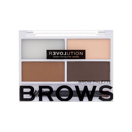 Revolution Relove Colour Cult Brows dámská paletka na úpravu obočí 3.2 g odstín hnědá